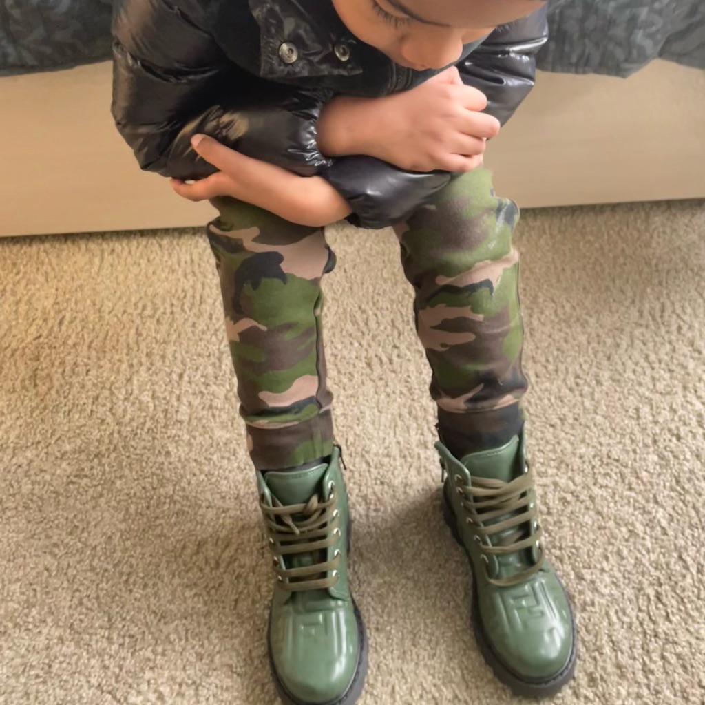 Authentic Fendi Kids Boots Sz 31